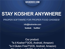 Tablet Screenshot of kosherdev.com